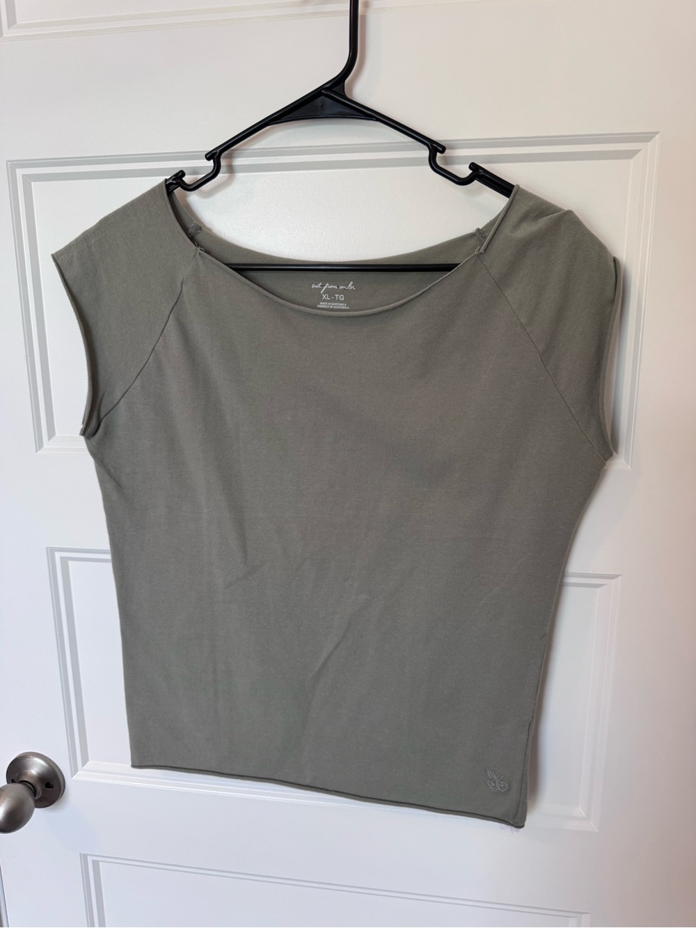 Out from under Urban Outfitters Olive Green Cap Sleeve Women’s Top